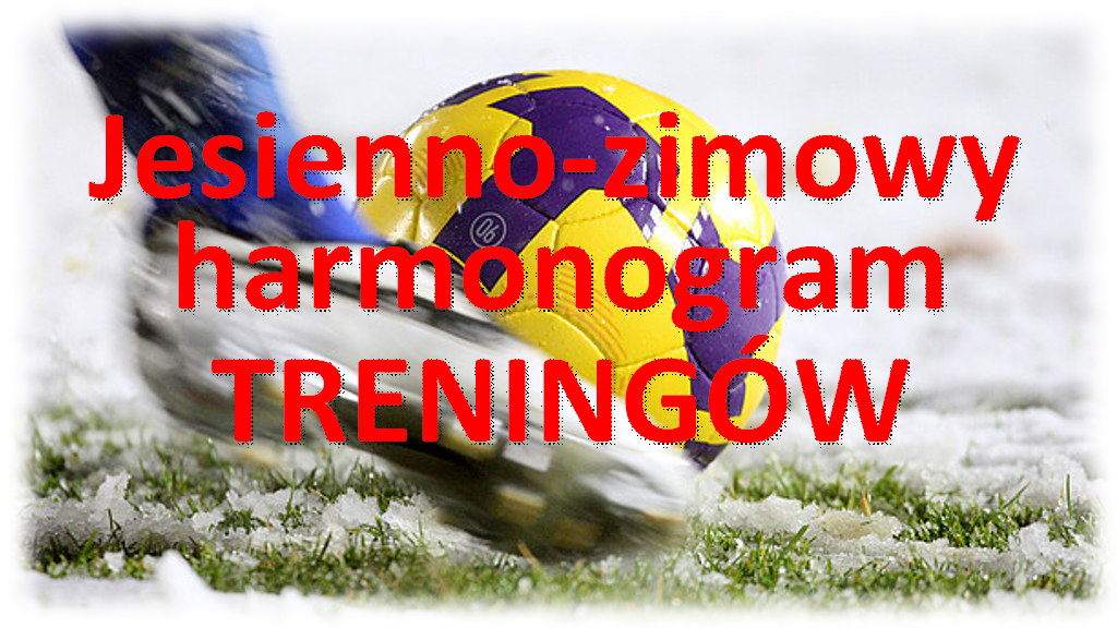 Od 05.11.2018 nowy harmonogram treningów